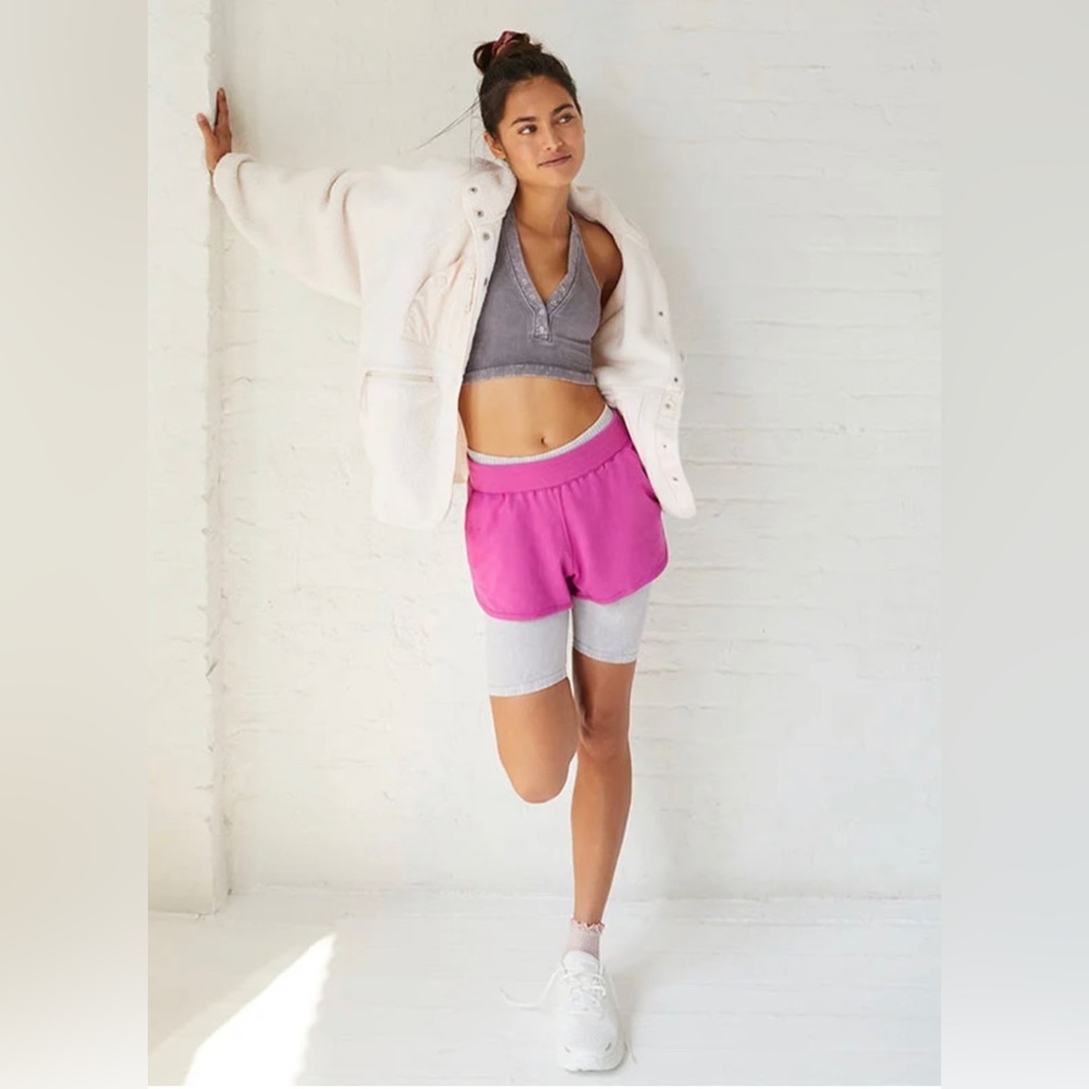LAST PAIR!!! NWT Free People Get Set Shorts in Haute Pink